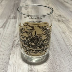 Vintage United States Capitol Washington DC Heritage Collector Coca Cola Glass